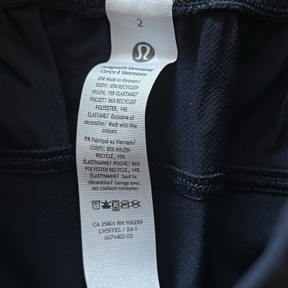 Lululemon sz 2 new without tags License to Train High-Rise Pant Black - Picture 6 of 14
